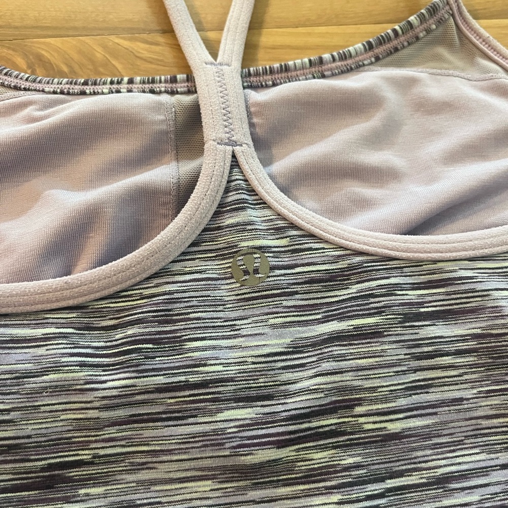 Lululemon Athletica Gray and Purple Fitted Sleeveless Camisole
129 - Picture 3 of 3